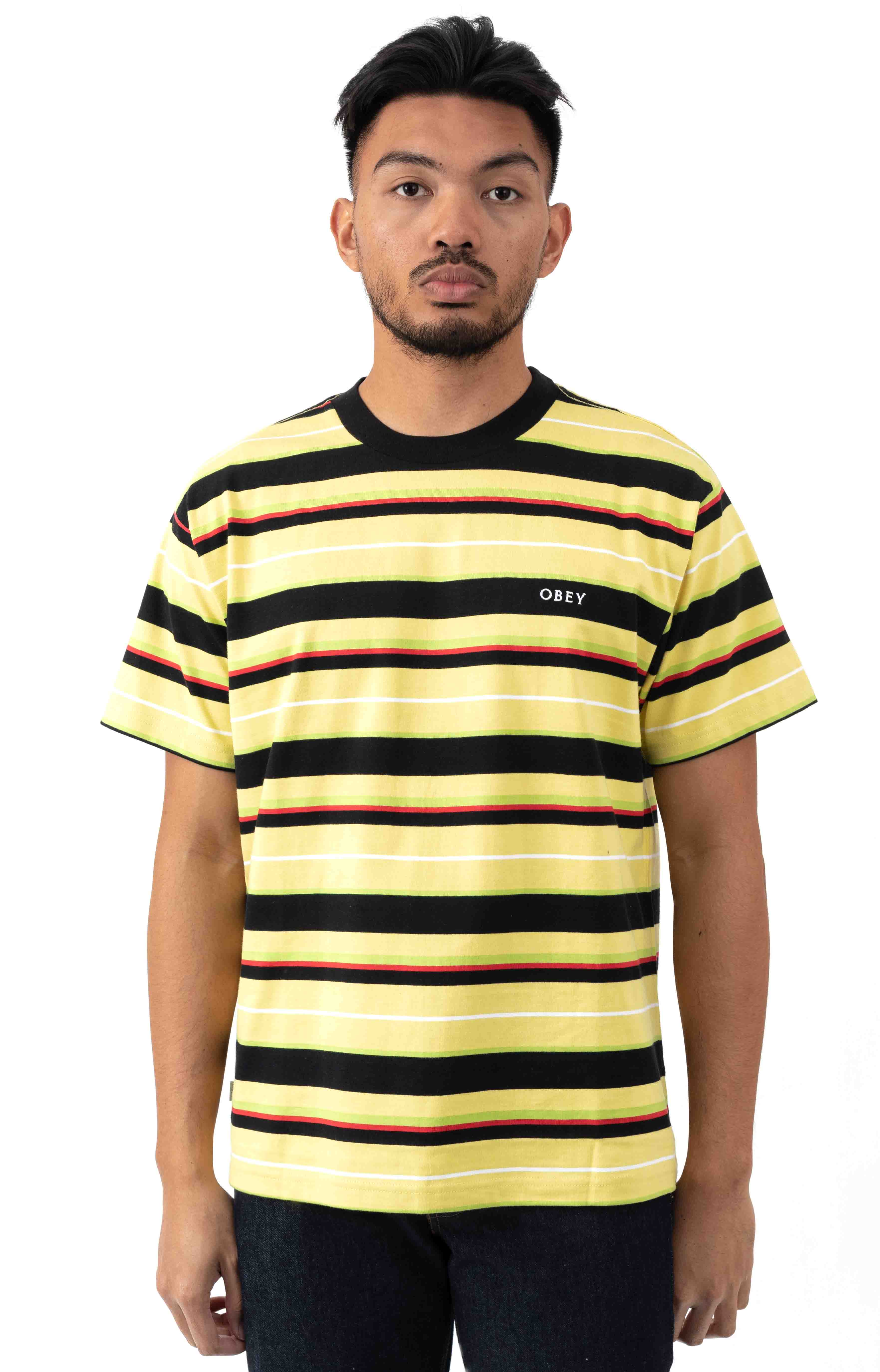 OBEY Ideals Organic Dale Tee - Multicolor Yellow